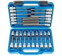 SATRA S-ST3212 Socket Spanner Set T-Profile Nuts 32-Piece 1/2 Inch Tool Bits Compatible with Torx