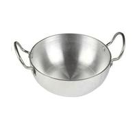 Satre Online and Marketing Aluminium Induction Base Kadhai, Frying Pan, White (Size No. 12)