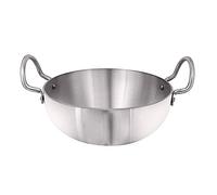 Satre Online and Marketing Aluminium Kadai Size No-12, Kadhai Frying Pan,Thickness 4 mm -Color-Silver