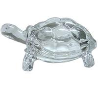 Satre Online And Marketing Crystal Glass Vastu Feng Shui Turtle, Tortoise for Good Luck & Wealth Creation