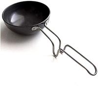 Satre Online And Marketing Hard Anodized Aluminium Tadka Pan,Hard Anodized Mini Fry Pan/Tadka Pan,Dal Tadka Pan-Color Black