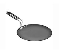 Satre Online and Marketing Hindalco's Aluminium Tawa,Hard Anodized Cookware,Hard Anodized Concave Tawa,Naan Roti Chapati Tawa,3mm,Size No.11,Diameter :275 mm,Color- Black