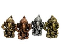 Satre Online And Marketing Lord Ganesha Statue Set of 4, Figurines of Ganesh Vinayak Idol Decorative Showpiece Home & Temple Decor House Warming Gift Decorative Showpiece