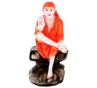 Satre Online And Marketing Polyresin Medium Size Lord Sai Baba Idol for Showpiece Home-Office-Car