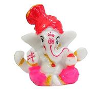 Satre Online and Marketing Polyresin Mini Pheta Ganesha 2.6 in, Ganpati Idol(Multicolor)
