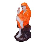 Satre Online And Marketing Polyresin Small Size Lord Sai Baba Idol for Showpiece Home-Office-Car