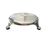 Satre Online and Marketing Stainless Steel Circular Board/Polpat, Steel Polpat/Chakla, Roti Maker - 1 Pcs, ST00000594