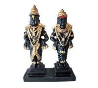 Satre Online and Marketing Vitthal Rukmani Stand Statue,Idol of God Vitthal Rukmai, for Gift Home & Offices Decorative 5 Inch