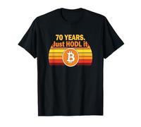 Sats 70 70th birthday level unlocked still hodling bitcoin T-Shirt