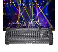SATSAT DMX 512 Controller, DMX 384B Console, 384 Channels, 240 Scenes, Built in microphone, DJ lighting Console for Editing Program of Stage Lighting Runing, for School Concerts Party Disco KTV Club