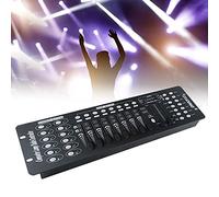 SATSAT DMX Controller, 192 Channels DMX 512 Lighting Console, 240 Scenes, Built in microphone, DMX Lighting Consoles Stage Lights Control for Stage Lighting Party DJ Disco Operator Equipment