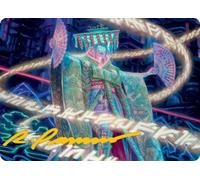 Satsuki, the Living Lore Art Card (#5) (Gold Signature) | Kamigawa: Neon Dynasty