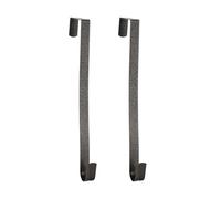 Sattiyrch 12" Wreath Hanger for Front Door,Steel Over The Door Hanger Hook,Wreath Door Hanger(Textured Bronze, 2)