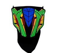 SATUMIKO LED Halloween Mask Sound Reactive Light Up Mask Scary Masks for Costumes Cosplay,Music Party,Rave Events, EDC (Beetles)