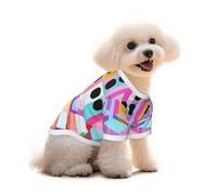 Saturated Soft Colors, Honeycomb Dog T-Shirt Clothes Apparel Puppy Vest Pet and Elastic Tank Top Clothing, Dogs Cats Pullovers Cute Breathable Soft Small