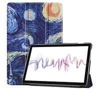 SATURCASE Beautiful PU Leather Flip Foldable Stand Protective Tablet Case Cover with Auto Sleep/Wake Function for Huawei MediaPad M6 10.8 (KN-8)