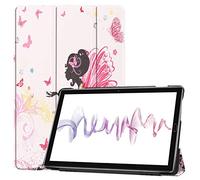 SATURCASE Beautiful PU Leather Flip Foldable Stand Protective Tablet Case Cover with Auto Sleep/Wake Function for Huawei MediaPad M6 10.8 (KN-5)