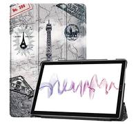 SATURCASE Beautiful PU Leather Flip Foldable Stand Protective Tablet Case Cover with Auto Sleep/Wake Function for Huawei MediaPad M6 10.8 (KN-2)