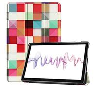 SATURCASE Beautiful PU Leather Flip Foldable Stand Protective Tablet Case Cover with Auto Sleep/Wake Function for Huawei MediaPad M6 10.8 (KN-3)