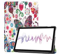 SATURCASE Beautiful PU Leather Flip Foldable Stand Protective Tablet Case Cover with Auto Sleep/Wake Function for Huawei MediaPad M6 10.8 (KN-4)