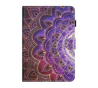 SATURCASE Beautiful PU Leather Flip Magnetic Clasp Wallet Stand Card Slots Auto Sleep/Wake Up Case Cover for Lenovo Tab M10 Plus FHD (MF-7)