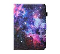 SATURCASE Beautiful PU Leather Flip Magnetic Clasp Wallet Stand Card Slots Auto Sleep/Wake Up Case Cover for Apple iPad 10.2 2019 / iPad 10.2 2020 / iPad 10.5 2019 (MF-8)