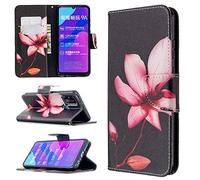 SATURCASE Case for Huawei Honor 9A, Beautiful Pattern PU Leather Flip Magnet Wallet Stand Card Slots Protective Cover for Huawei Honor 9A (BO-16)