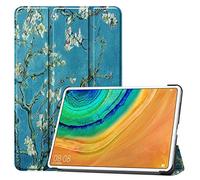 SATURCASE Case for Huawei MatePad Pro 10.8, Beautiful PU Leather Flip Foldable Folio Stand Slim Light Weight Protective Tablet Cover with Auto Sleep/Wake Function (KN-4)
