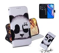 SATURCASE Case for Huawei P Smart Z, Unique Pattern PU Leather Flip Magnet Wallet Stand Card Slots Protective Cover for Huawei P Smart Z / Y9 Prime 2019 (TX-4)