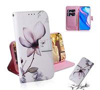 SATURCASE Case for Huawei P Smart Z, Unique Pattern PU Leather Flip Magnet Wallet Stand Card Slots Protective Cover for Huawei P Smart Z / Y9 Prime 2019 (TX-7)