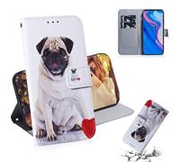 SATURCASE Case for Huawei P Smart Z, Unique Pattern PU Leather Flip Magnet Wallet Stand Card Slots Protective Cover for Huawei P Smart Z / Y9 Prime 2019 (TX-9)