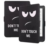 SATURCASE Case for Kobo Clara HD, Beautiful PU Leather Flip Folio Ultra Slim Light Weight Protective Cover with Auto Sleep/Wake Function (KN-1)