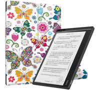 SATURCASE Case for Kobo Elipsa 2E 10.3 inch, Beautiful PU Leather Silicone Flip Folio Foldable Transformer Stand Ultra Slim Light Protective Cover with Auto Sleep/Wake Function (KN-2)