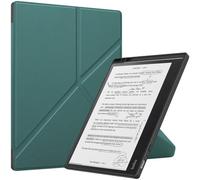 SATURCASE Case for Kobo Elipsa 2E 10.3 inch, PU Leather Silicone Flip Folio Foldable Transformer Stand Ultra Slim Light Protective Cover with Auto Sleep/Wake Function (Green)