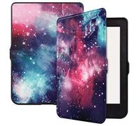 SATURCASE Case for Kobo Nia 6.0 2020, Beautiful PU Leather Silicone Flip Folio Ultra Slim Light Protective Cover with Auto Sleep/Wake Function (KN-6)