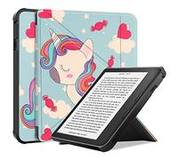 SATURCASE Case for Kobo Sage, Beautiful PU Leather Silicone Flip Folio Foldable Transformer Stand Ultra Slim Light Protective Cover with Auto Sleep/Wake Function (KN-5)
