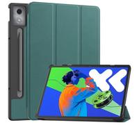 SATURCASE Case for Lenovo Idea Tab Pro 12.7 inch 2025, PU Leather Flip Foldable Folio Stand Slim Light Auto Wake Up/Sleep Protective Tablet Cover (Green)