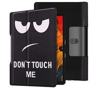 SATURCASE Case for Lenovo Yoga Smart Tab 10.1 / Yoga Tab 5 10.1, Beautiful PU Leather Flip Folio Stand Ultra Slim Light Weight Protective Cover (KN-1)