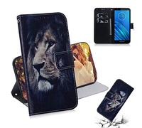 SATURCASE Case for Motorola Moto E6, Beautiful Pattern PU Leather Flip Magnet Wallet Stand Card Slots Protective Cover for Motorola Moto E6 (TX-3)