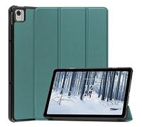 SATURCASE Case for Nokia T21, PU Leather Flip Foldable Folio Stand Slim Light Auto Wake Up/Sleep Protective Tablet Cover (Green)