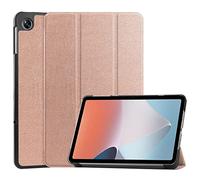 SATURCASE Case for OPPO Pad Air 10.36 2022, PU Leather Flip Foldable Folio Stand Slim Light Auto Wake Up/Sleep Protective Tablet Cover (Rose Gold)