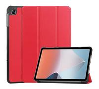 SATURCASE Case for OPPO Pad Air 10.36 2022, PU Leather Flip Foldable Folio Stand Slim Light Auto Wake Up/Sleep Protective Tablet Cover (Red)