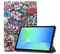 SATURCASE Case for Samsung Galaxy Tab S10 FE SM-X520 X526B 10.9 inch, Beautiful PU Leather Flip Foldable Folio Stand Slim Light Auto Wake Up/Sleep Protective Tablet Cover (KN-4)