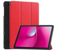 SATURCASE Case for T-Mobile Revvl Tab 2 10.1 inch, PU Leather Flip Foldable Folio Stand Slim Light Auto Wake Up/Sleep Protective Tablet Cover (Red)