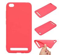 SATURCASE Case for Xiaomi Redmi 5A, Ultra Thin Lightweight Soft Flexible TPU Gel Silicone Protective Rear Cover for Xiaomi Redmi 5A (Red)