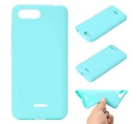 SATURCASE Case for Xiaomi Redmi 6A, Ultra Thin Lightweight Soft Flexible TPU Gel Silicone Protective Rear Cover for Xiaomi Redmi 6A (Blue)