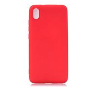 SATURCASE Case for Xiaomi Redmi 7A, Ultra Thin Lightweight Soft Flexible TPU Gel Silicone Protective Rear Cover for Xiaomi Redmi 7A (Red)