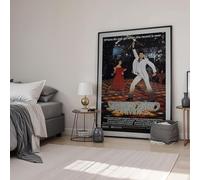 Saturday Night Fever 1977 Framed Classic Movie Poster Print Wall Art Image Home Decor Artworks Framed Poster Different Sizes and Colours