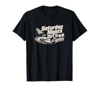 Saturday Nights Dirt Track Lights Race Car Fan T-Shirt