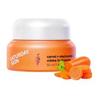 Saturday Skin Face Moisturizing Cream with Carrot, Niacinamide, Ceramides & Centella Asiatica, Peptide, Paraben-Free, Sulfates-Free, Fragrance-Free(1.61 Ounce (Pack of 1))